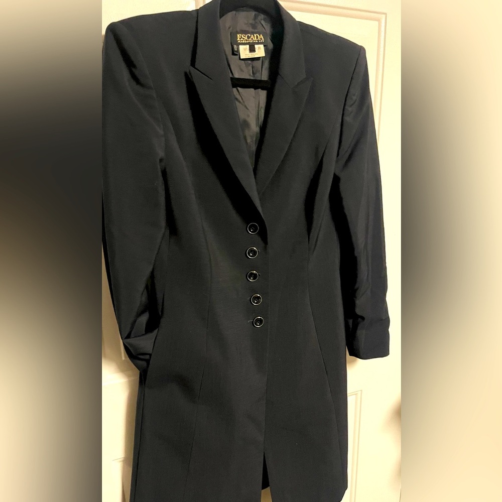 Escada Black Blazer with Button Detail size 38 M